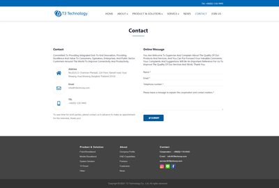 iBlueResponsiveSimple藍色簡潔響應式自適應企業網站定制